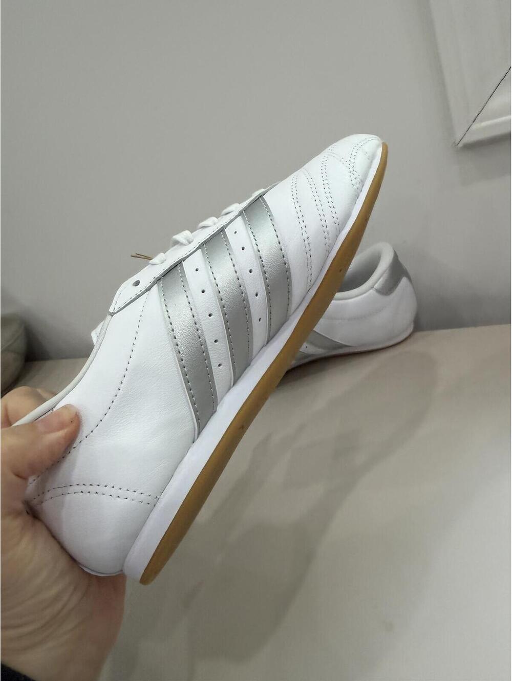 Adidas Taekwondo Lace W White and Silver Sneakers Size 8 US - Picture 14 of 15